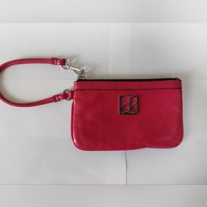 CK Redish/pink wristlet
